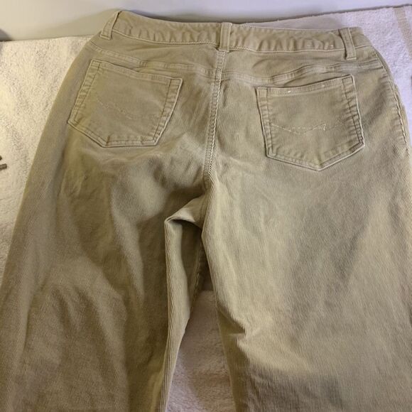 Womens St Johns Bay corduroy size 12 bootcut khaki pants NWOT - Picture 3 of 5